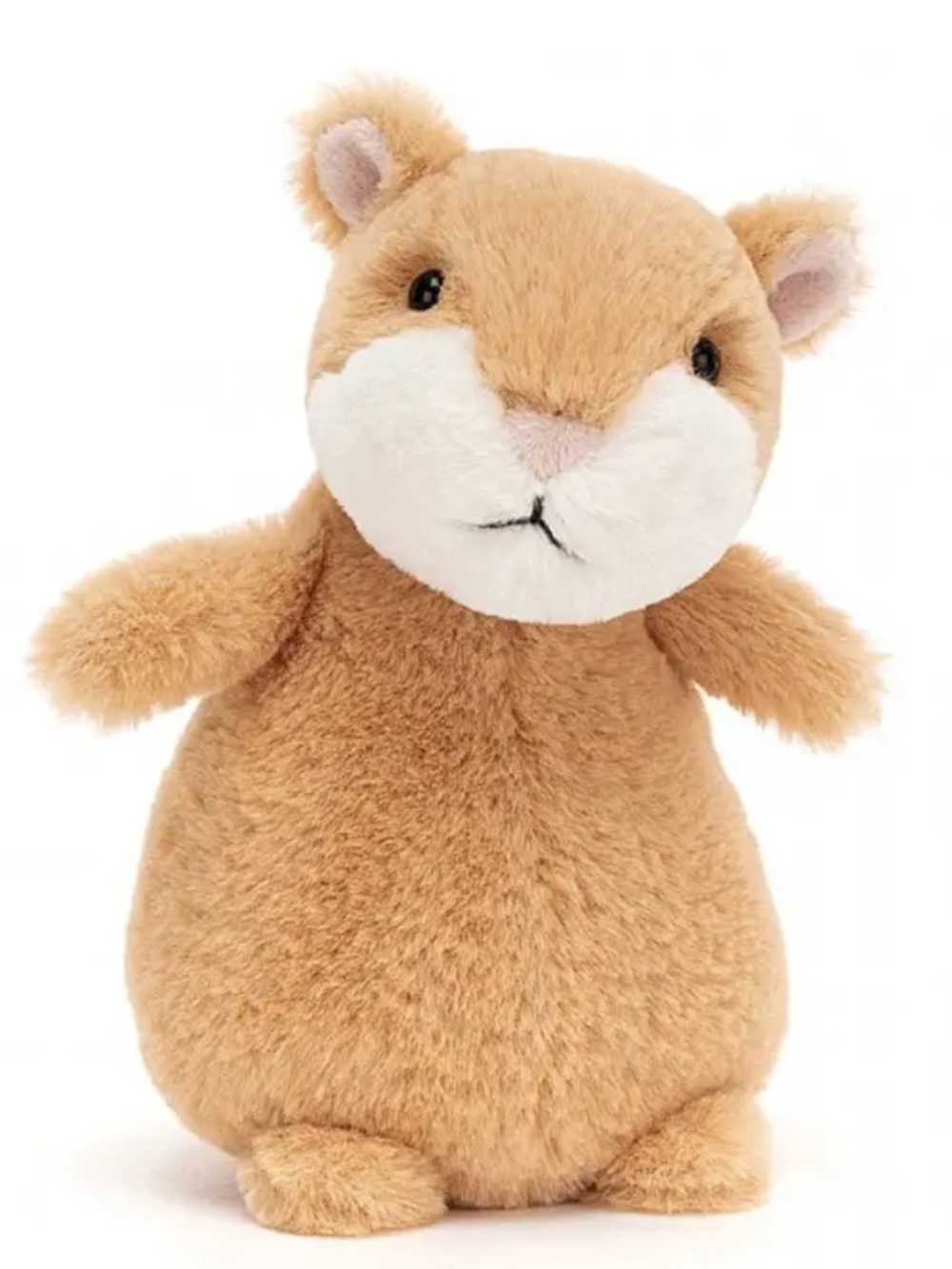 Jellycat Happy Cinnamon Tan White Hamster Hank 6" - Plush Stuffed Animal